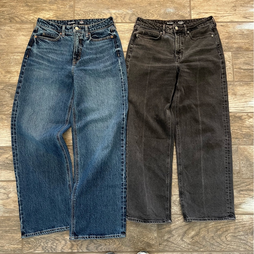 Old Navy Jeans Sky High Wide Leg Bundle Women’s 8